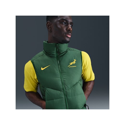 Męski bezrękawnik z wypełnieniem Nike Rugby Sideline Springboks - Zieleń ze sklepu Nike poland w kategorii Kamizelki męskie - zdjęcie 184551169