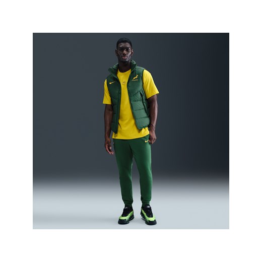 Męskie spodnie z dzianiny dresowej Nike Rugby Springboks - Zieleń ze sklepu Nike poland w kategorii Spodnie męskie - zdjęcie 184551199