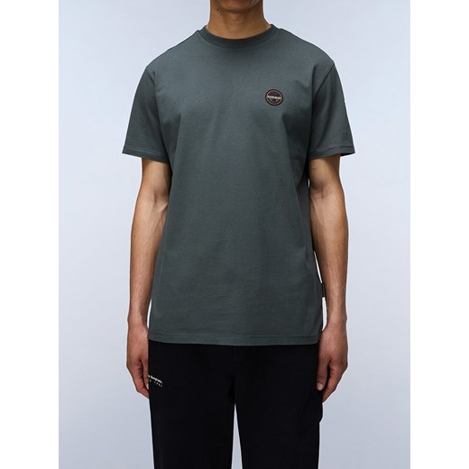 Napapijri Koszulka w kolorze zielonym ze sklepu Limango Polska w kategorii T-shirty męskie - zdjęcie 184552319