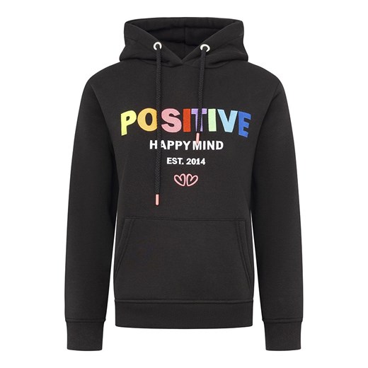 Zwillingsherz Bluza "Positive" w kolorze czarnym Zwillingsherz L Limango Polska okazja