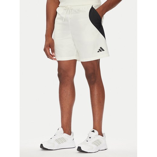 adidas Szorty sportowe Stadium JX5624 Biały Regular Fit ze sklepu MODIVO w kategorii Spodenki męskie - zdjęcie 184553448