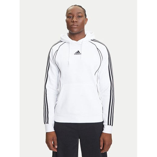 adidas Bluza adicolor Teamgeist JY6393 Biały Regular Fit ze sklepu MODIVO w kategorii Bluzy męskie - zdjęcie 184553466