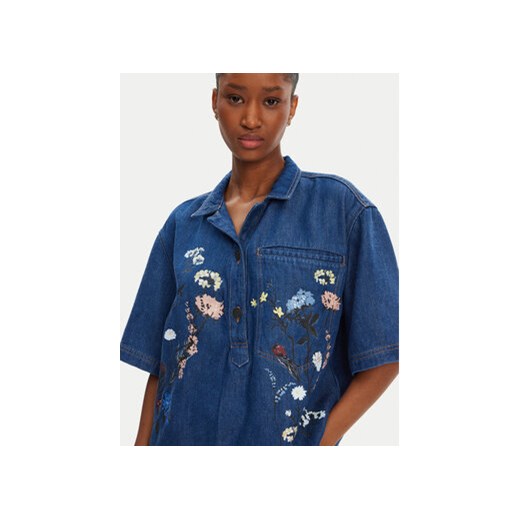 Munthe Koszula jeansowa Phor 252100525203 Niebieski Loose Fit Munthe 34 MODIVO