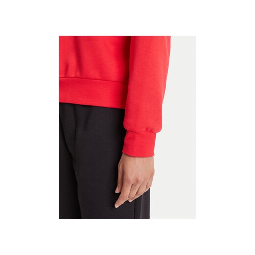 adidas Bluza Essentials Small Logo Feelcozy JI6061 Czerwony Loose Fit M MODIVO