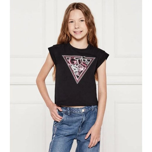 Guess T-shirt | Regular Fit ze sklepu Gomez Fashion Store w kategorii Bluzki dziewczęce - zdjęcie 184554789