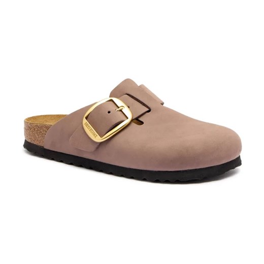 Birkenstock Skórzane mule Boston Big Buckle ze sklepu Gomez Fashion Store w kategorii Klapki damskie - zdjęcie 184554809