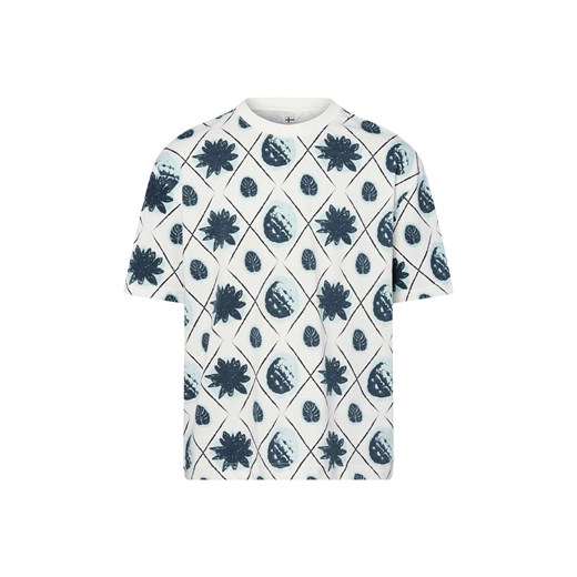 Nils Sundström Koszulka męska Mężczyźni Bawełna écru nadruk ze sklepu vangraaf w kategorii T-shirty męskie - zdjęcie 184555769