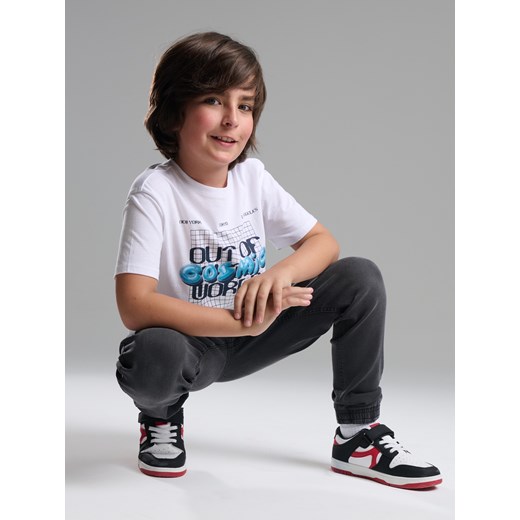 Sinsay - Jeansy joggers - czarny Sinsay 140 (9-10 l) Sinsay