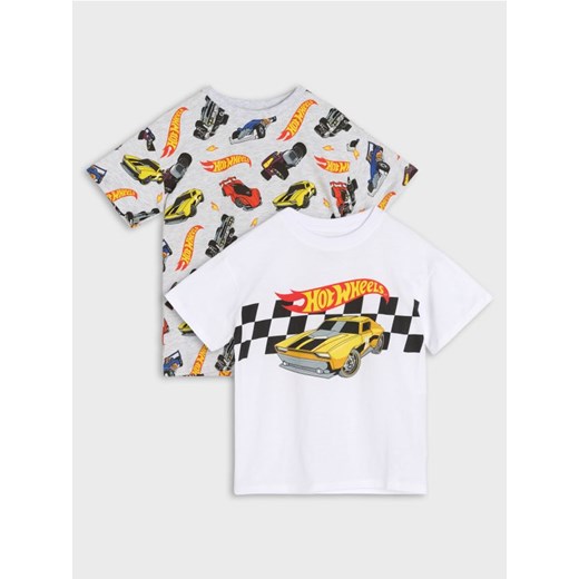 Sinsay - Koszulki 2 pack Hot Wheels - wielobarwny ze sklepu Sinsay w kategorii T-shirty chłopięce - zdjęcie 184556988