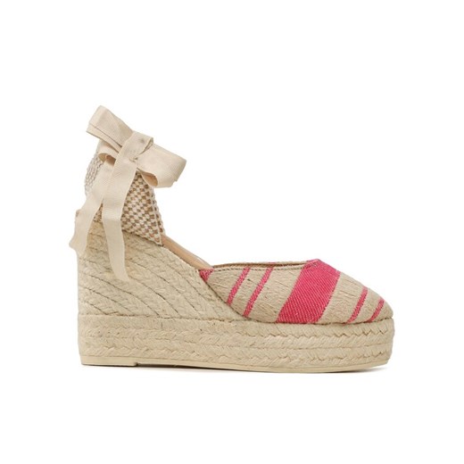 Espadryle Manebi Wedge Espadrilles G 4.5 Wv Beżowy ze sklepu eobuwie.pl w kategorii Espadryle damskie - zdjęcie 184557198