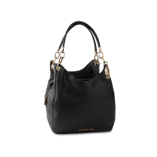 Torebka MICHAEL Michael Kors Lillie 30T9G0LE3L Czarny ze sklepu eobuwie.pl w kategorii Torby Shopper bag - zdjęcie 184557218