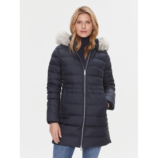 Tommy Hilfiger Kurtka puchowa Tyra WW0WW39747 Granatowy Regular Fit ze sklepu MODIVO w kategorii Kurtki damskie - zdjęcie 184557556