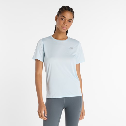 Koszulka damska New Balance WT41222FRL – niebieska ze sklepu New Balance Poland w kategorii Bluzki damskie - zdjęcie 184557909