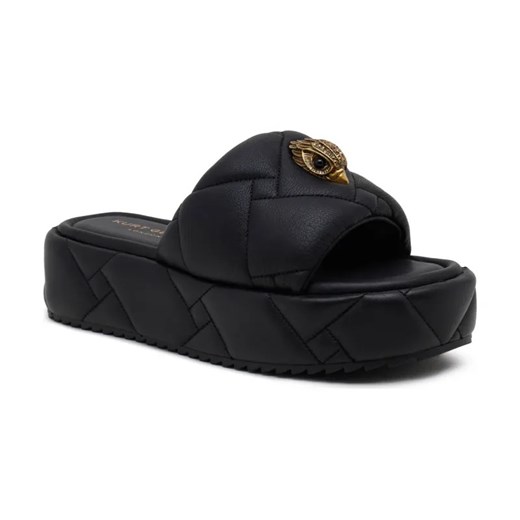 Klapki damskie Kurt Geiger skórzane bez zapięcia 