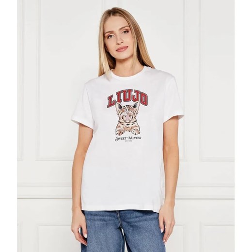 Liu Jo T-shirt | Regular Fit ze sklepu Gomez Fashion Store w kategorii Bluzki damskie - zdjęcie 184558098