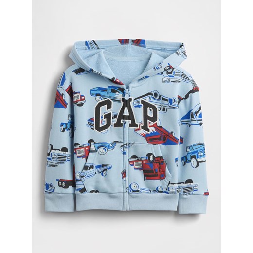 GAP Bluza w kolorze błękitnym ze wzorem ze sklepu Limango Polska w kategorii Bluzy chłopięce - zdjęcie 184559059