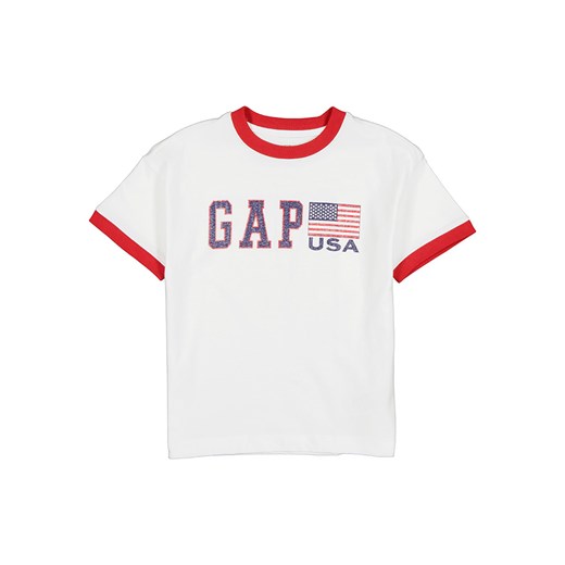 GAP Koszulka w kolorze białym ze sklepu Limango Polska w kategorii T-shirty chłopięce - zdjęcie 184559079