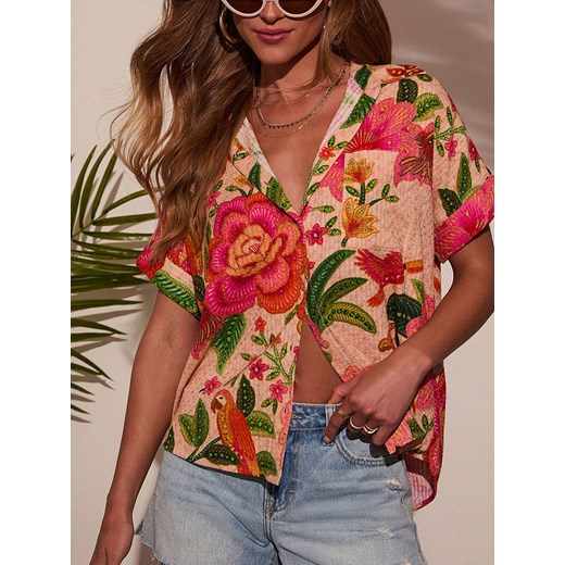 LA Angels Bluzka w kolorze łososiowo-różowym La Angels L Limango Polska okazja