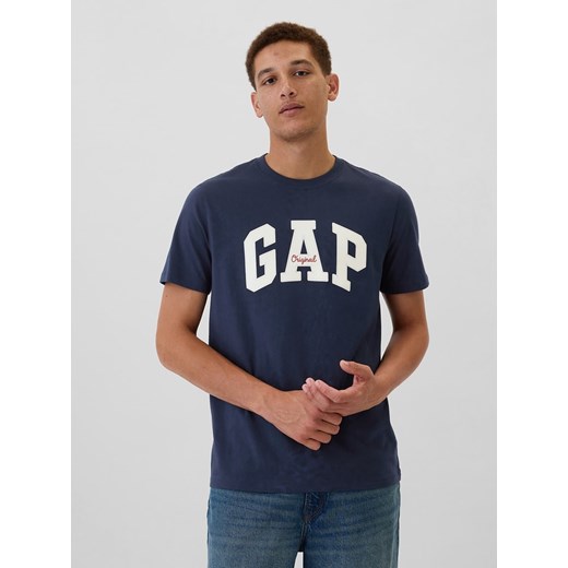 GAP Koszulka w kolorze granatowym ze sklepu Limango Polska w kategorii T-shirty męskie - zdjęcie 184559459