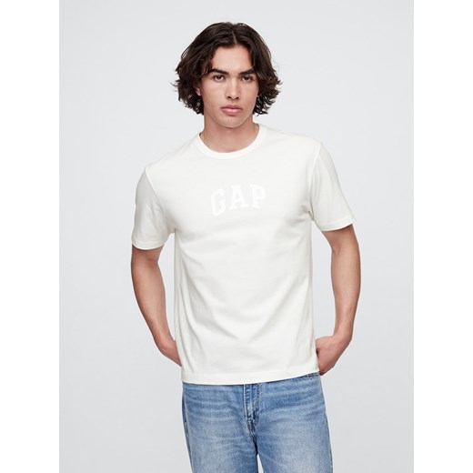 GAP Koszulka w kolorze kremowym ze sklepu Limango Polska w kategorii T-shirty męskie - zdjęcie 184559518