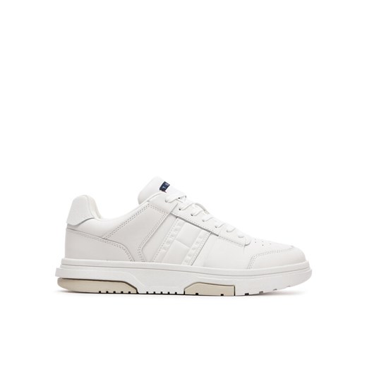 Sneakersy Tommy Jeans Tjm Leather Cupsole 2.0 EM0EM01283 Biały ze sklepu eobuwie.pl w kategorii Buty sportowe męskie - zdjęcie 184560388
