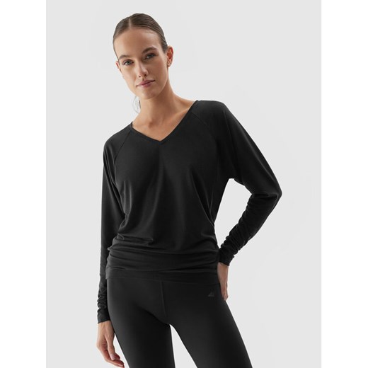 4F Koszulka techniczna 4FAW23TFLOF153 Szary Slim Fit ze sklepu MODIVO w kategorii Bluzki damskie - zdjęcie 184560756