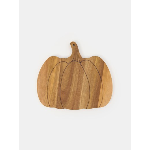 Sinsay - Drewniana deska do krojenia w kształcie dyni - beżowy Sinsay One Size Sinsay