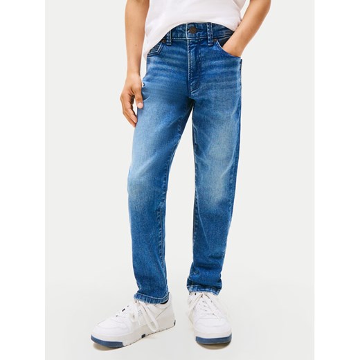 Tommy Hilfiger Jeansy Modern KB0KB10019 Niebieski Straight Fit ze sklepu MODIVO w kategorii Spodnie chłopięce - zdjęcie 184562195