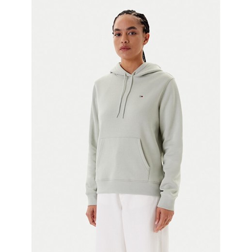Tommy Jeans Bluza Flag DW0DW19958 Zielony Regular Fit ze sklepu MODIVO w kategorii Bluzy damskie - zdjęcie 184562206