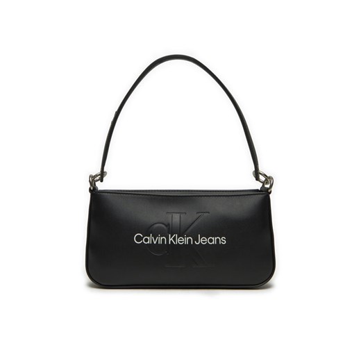Calvin Klein Jeans Torebka Sculpted Shoulder Pouch25 Mono K60K610679 Czarny ze sklepu MODIVO w kategorii Torebki damskie - zdjęcie 184562249