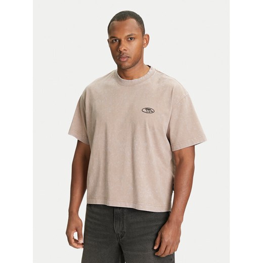 Jack&Jones T-Shirt Retreat 12277886 Beżowy Oversize ze sklepu MODIVO w kategorii T-shirty męskie - zdjęcie 184562258