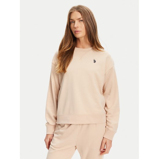 U.S. Polo Assn. Bluza WUP1492 Beżowy Regular Fit ze sklepu MODIVO w kategorii Bluzy damskie - zdjęcie 184562265