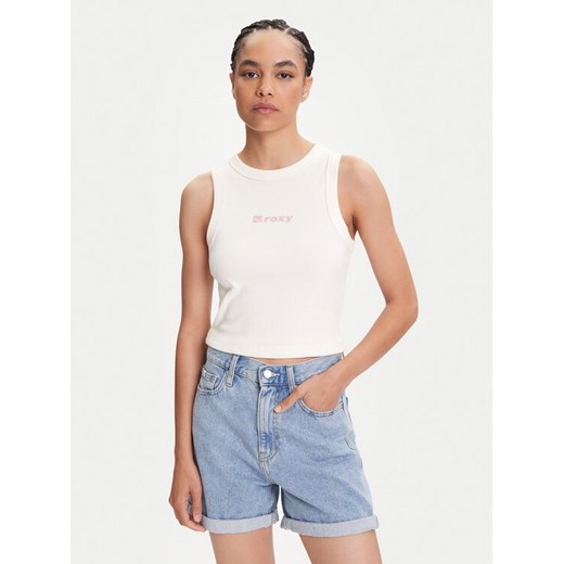 Roxy Top Iconic Days ERJKT04261 Écru Regular Fit ze sklepu MODIVO w kategorii Bluzki damskie - zdjęcie 184562278