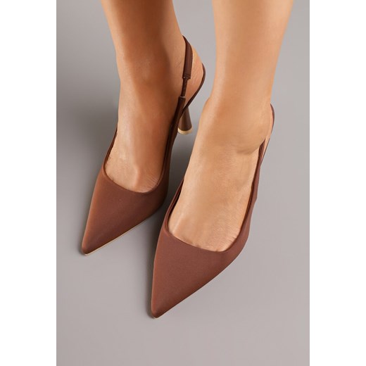 Brązowe Sandały ze Szpiczastym Noskiem Jolaia Renee 36 renee.pl