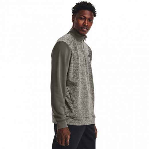 Męski longsleeve treningowy UNDER ARMOUR UA Armour Fleece Twist QZ ze sklepu Sportstylestory.com w kategorii T-shirty męskie - zdjęcie 184563557
