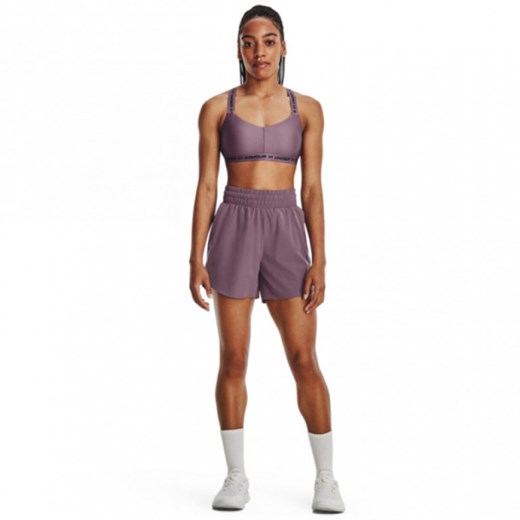 Damskie spodenki treningowe Under Armour Flex Woven Short 5in - fioletowe ze sklepu Sportstylestory.com w kategorii Szorty - zdjęcie 184563656