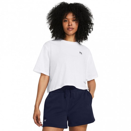 Damski t-shirt crop-top Under Armour UA W Boxy Crop Logo Ss - biały Under Armour XL Sportstylestory.com