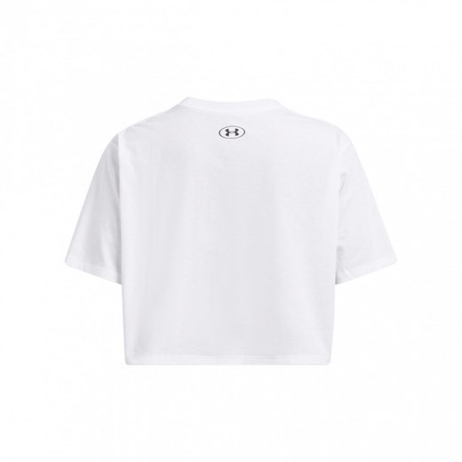 Damski t-shirt crop-top Under Armour UA W Boxy Crop Logo Ss - biały Under Armour XL Sportstylestory.com