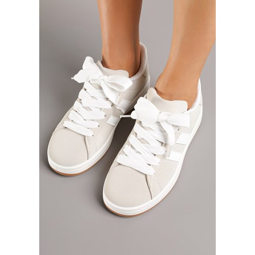 Buty sportowe damskie Born2be sneakersy z nubuku