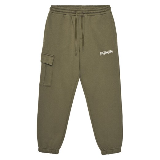 Napapijri Spodnie dresowe M-Inot NP0A891G M Khaki Regular Fit ze sklepu MODIVO w kategorii Spodnie chłopięce - zdjęcie 184565125