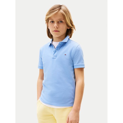 Tommy Hilfiger Polo Flag KB0KB09103 Błękitny Regular Fit ze sklepu MODIVO w kategorii T-shirty chłopięce - zdjęcie 184565169