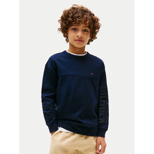 Tommy Hilfiger Bluzka Graphic KB0KB09845 Granatowy Regular Fit ze sklepu MODIVO w kategorii T-shirty chłopięce - zdjęcie 184565196