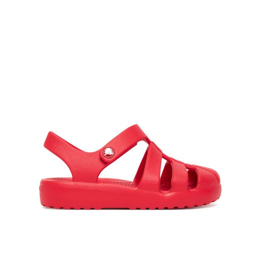 Crocs Sandały Kids' Classic Fisherman Sandal 210625 Czerwony ze sklepu MODIVO w kategorii Sandały dziecięce - zdjęcie 184565197