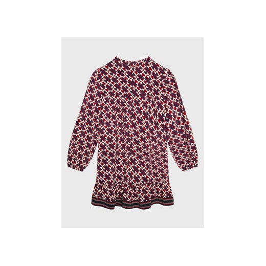 Tommy Hilfiger Sukienka codzienna Monogram KG0KG06886 Kolorowy Regular Fit Tommy Hilfiger 12Y MODIVO