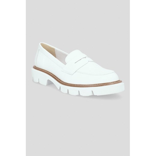 Buty Loafersy Damskie Gilda Białe ze sklepu Lancerto S.A. w kategorii Mokasyny damskie - zdjęcie 184565928