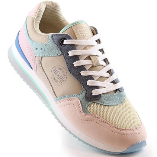 Skórzane sneakersy Big Star W INT1851 multikolor wielokolorowe ze sklepu ButyModne.pl w kategorii Buty sportowe damskie - zdjęcie 184566286