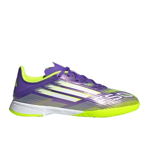Buty piłkarskie adidas F50 League In Jr JH7750 fioletowe ze sklepu ButyModne.pl w kategorii Buty sportowe dziecięce - zdjęcie 184566306
