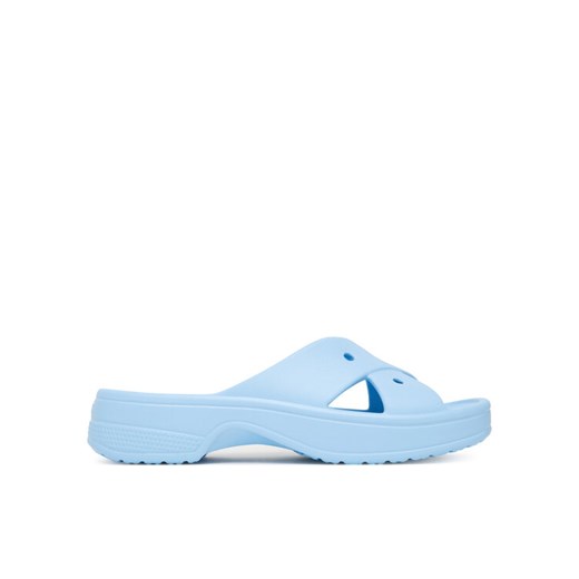 Klapki Crocs Classic Women's Cross Strap 210840 Niebieski ze sklepu eobuwie.pl w kategorii Klapki damskie - zdjęcie 184566668