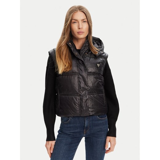 Guess Bezrękawnik W5YL11 WHDO2 Czarny Regular Fit ze sklepu MODIVO w kategorii Kamizelki damskie - zdjęcie 184567907
