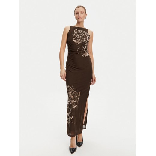 Guess Sukienka codzienna W5YK19 KCZC2 Brązowy Regular Fit ze sklepu MODIVO w kategorii Sukienki - zdjęcie 184567946